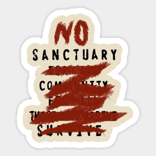 No Sanctuary Sticker